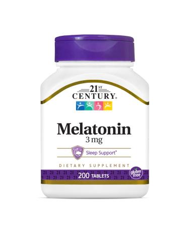 21st Century Melatonin 3 mg 200 Tablets