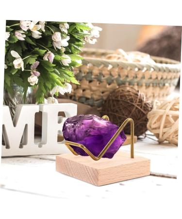 TOYANDONA Decorative Rocks Desktop Stand Jewelry Stand Acrylic Trays for Display Jewlery Holder Clear Acrylic Stands for Display Crystal Ball Holder Home Decor Wood Mineral Decorate 4.9X4.9X4 As Shown - Buy Online on GoSupps.com