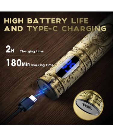 Buy Lanumi 6-in-1 Beard Trimmer for Men - Professional Hair Clipper &USB Rechargeable Groomer for Nose Ear & Facial Hair - Gold - Buy Online on GoSupps.com