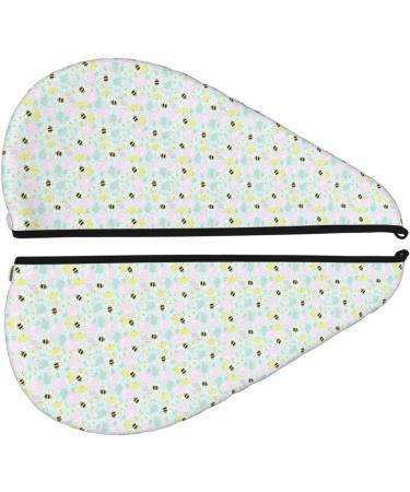 Tropical Flowers Jungle Leaves Microfiber Hair Towel - Super Absorbent Wrap for Long Curly & Thick Hair | Quick Dry Coral Velvet for Women - Buy Online on GoSupps.com