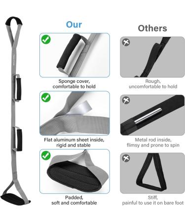 39 Inch Long Leg Lifter Strap for Hip & Knee Surgery Recovery - Mobility Aid for Bed, Car & Wheelchair - Gray - Buy Online on GoSupps.com
