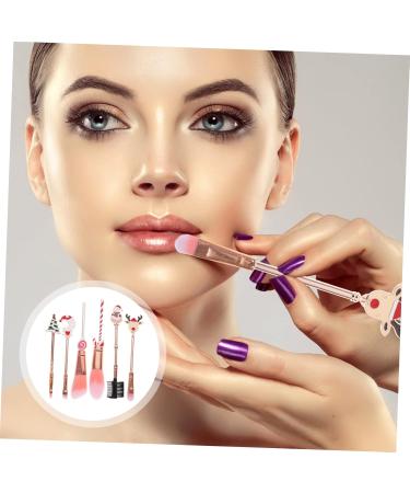 FRCOLOR Christmas 7 Makeup Starter Brush Foundation Brush Setting Powder Brush Eye Makeup Cosmetic Tools Xmas Make up Professional Cosmetic Santa Suits Wand Elder Mini - Buy Online on GoSupps.com