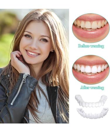 Yangun Teeth for Plugging In - 2 Pairs of Provisional Dentures & Veneers | Quality Fake Teeth for Women - Buy Online on GoSupps.com