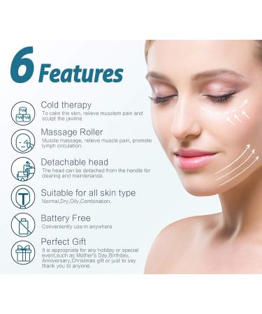 ESARORA Ice Roller for Face & Eye - Puffiness, Migraine, Pain Relief - Skin Care Product (Blue) - Buy Online on GoSupps.com