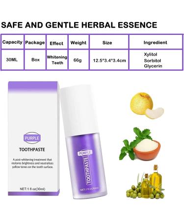 Purple Teeth Whitening Gel - Stain Removal & Sensitive Teeth Protection - Buy Online on GoSupps.com