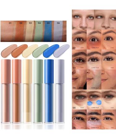  Qkbuza Full Coverage Concealer Under-Eye Concealer 6x Full Coverage Concealer | Buildable Face Makeup Contour Stick for Outdoor Travel - Buy Online on GoSupps.com