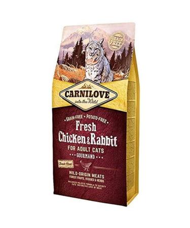 Carnilove Carnilove Fre Chicken & Rabbit Gourmand Dehydrated Cat Food, 400 g, Pack of 19 x 21 g, Total: 400 g