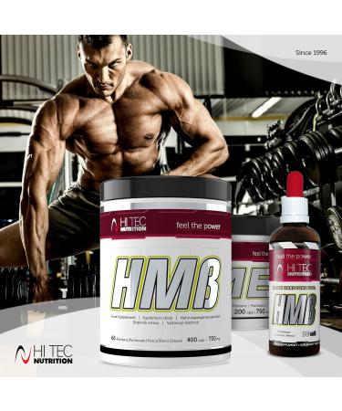 Hi Tec Nutrition HMB Supplements | 400 Tasteless Capsules for Muscle & Endurance Booster | Anti-Catabolic & Anabolic Properties - Buy Online on GoSupps.com