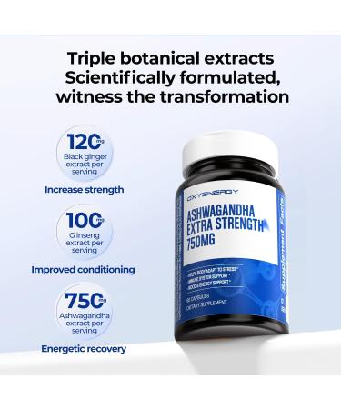 OxyEnergy Silymarin Milk Thistle 300mg & Ashwagandha Capsules-750 mg & Shilajit Capsules 15 000mg - Buy Online on GoSupps.com