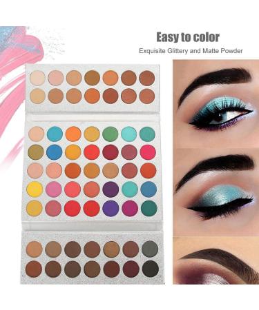 Beauty Glazed 63 Colors Pearlescent Matte Eyeshadow Palette | Premium Glitter Eye Makeup Tools for Flawless Looks | International Shipping Available - Buy Online on GoSupps.com