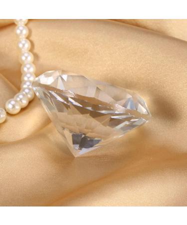 Nail Art Display Diamond 2 Colors Glass Crystal Base Shiny Decoration Manicure Accessories Display Tools for Hand Model Shoot Ornament(60MM White) - Buy Online on GoSupps.com