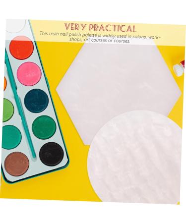 Beavorty 2 Piece Nail Art Resin Mixing Palettes Nail Polish Mixing Board for Professional Manicure Home Use Color Mixing Nail Art Creations - Buy Online on GoSupps.com