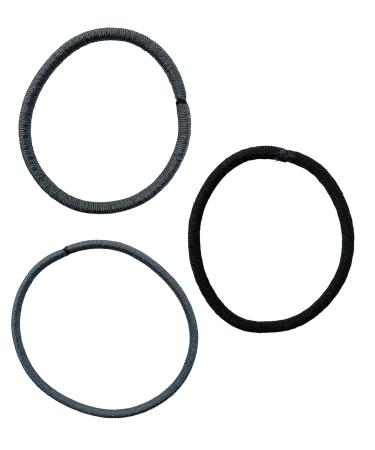 50 Piece Elastic Hair Ties Set - Metal-Free Hair Bands in Gray Tones & Black for Perfect Ponytails | International Shipping Available - Buy Online on GoSupps.com