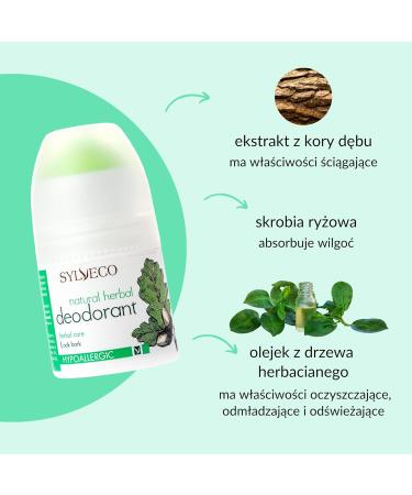  SYLVECO SYLVECO Natural Herb Roll-On Deodorant 50ml - Buy Online on GoSupps.com