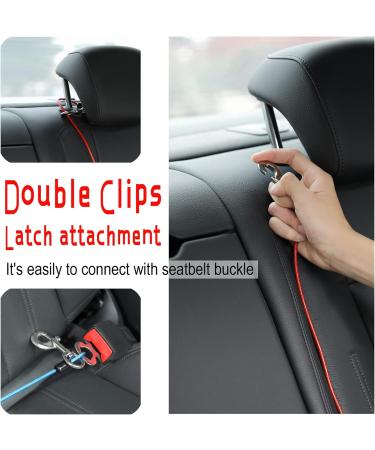Mi Metty Strap Off Dog Car Leash - Bite-Resistant Steel Wire Strap for All Dogs - 24 Inch (60 cm) - Black - Buy Online on GoSupps.com