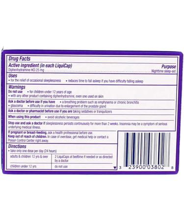 ZzzQuil Nighttime Sleep Aid - LiquiCaps - 12 Ct. Pack of 4 - Buy Online on GoSupps.com