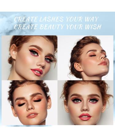 Lash Clusters 84 Pcs - DIY Cluster Eyelash Extensions - Individual Lashes - Thin Band & Soft - Cloudy D-14mm - Buy Online on GoSupps.com