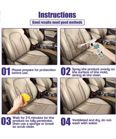 KOAHDE Car Upholstery Cleaning Seats Spray Car Interior Cleaner Household Mold Remover Revolutionary Mould Remover Spray Automotive Mold Cleaner Spray Mold and Mildew Remover Spray Mold Cleaning 60ML - Buy Online on GoSupps.com