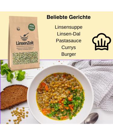 Premium Green Lentils 600g - Mountain Puy & Laird Varieties - High Protein Vegan No Additives - Buy Internationally - Buy Online on GoSupps.com