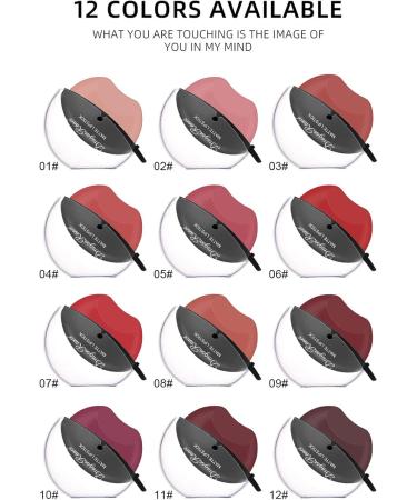 Velvety Lip Gloss Non-Stick Lip Gloss Waterproof Cosmetic Lip Glaze Long Lasting Makeup for Women Girls Matte Lipstick Set - Buy Online on GoSupps.com