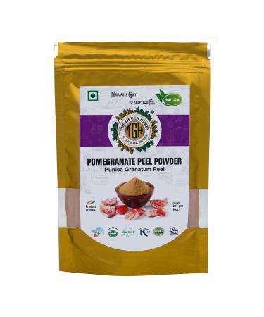 THE GREEN HERBS Pomegranate Peel Powder 227g Finely Ground Natural and Chemical-Free Herbal Powder Punica Granatum