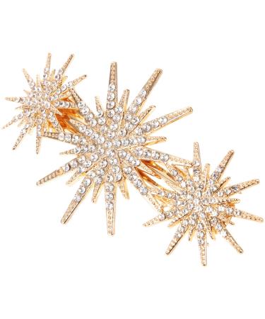 Beaupretty Hair Accessories Hair Barrettes Hair Clips Rhinestone Hair Clip Women Hair Clip Rhinestone Clip for Hair Girl Hair Clip Small Hair Clip European and American Miss Alloy Headgear