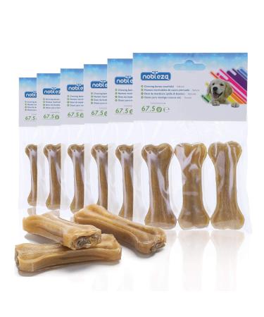 Nobleza - dogs chewing bones 7.6cm x 18 pieces 100% natural beef bones and dog bones for small dogs Dog bones protein -rich 1 piece (18 pack)