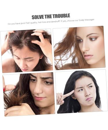 Tovinanna Massage Device & Brush Head - Hair Cleaning & Back Massage Tool 7.5x6cm Black - Buy Online on GoSupps.com