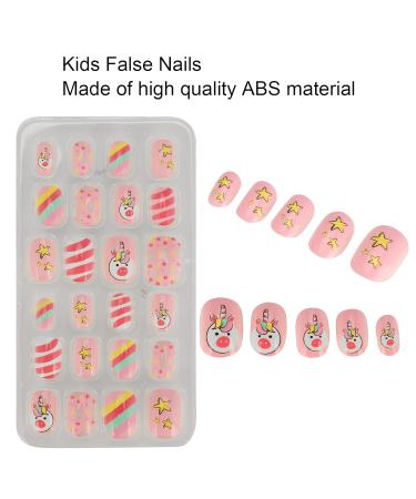 Beautiful Cartoon Pattern Fake Nails for Girls | Removable Glue-On Nail Art | Ideal for Nail Technicians & Home Use - Buy Online on GoSupps.com