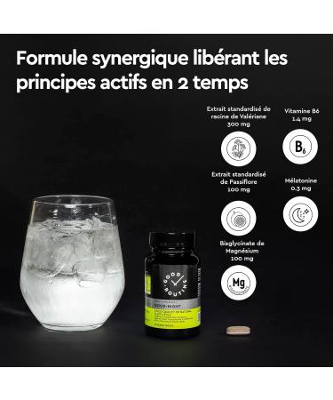 GOOD-NIGHT (20 Billilayer Tablets) - Valerian Passionflower Magnesium Bisglycinate Melatonin Supports the Nervous System at Night Quality Sleep Deep Repairing No Addiction - Buy Online on GoSupps.com