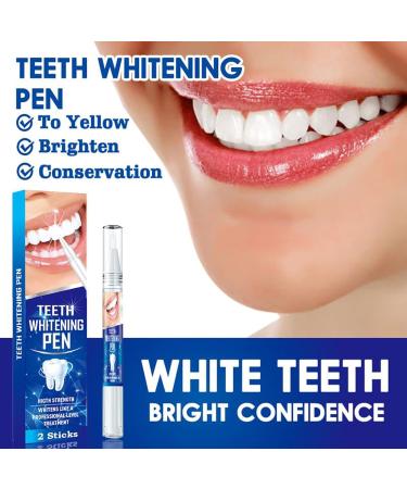 Pemarlis Teeth Whitening Pen - 2 Pack Bleaching Gel for Fast Effective Stain Removal & Gentle Whitening - Buy Online on GoSupps.com