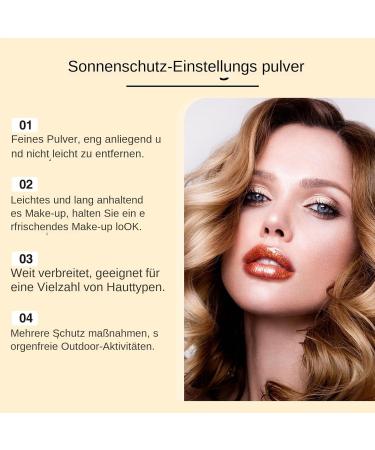 SPF fixing powder sun powder for sensitive skin longlasting oilfree matte transparent travel format mineral cosmetics under makeup and for hair - Buy Online on GoSupps.com