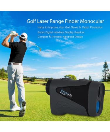 SereneLife Advanced Golf Laser Rangefinder - Waterproof Digital Range Finder with Pinsensor Technology, 540 Yard Accuracy - Buy Online on GoSupps.com