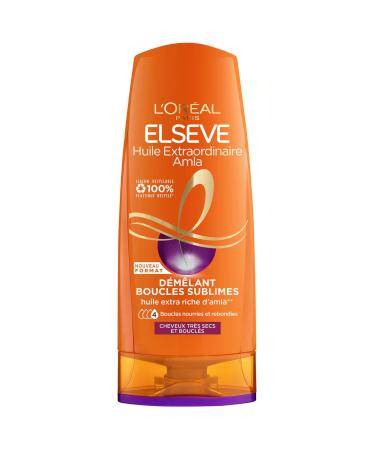 L'Or al Paris - Amla Conditioner for Curly and Very Dry Hair - Nourished Curls - Amla Oil - Elseve Huile Extraordinaire - 250 ml