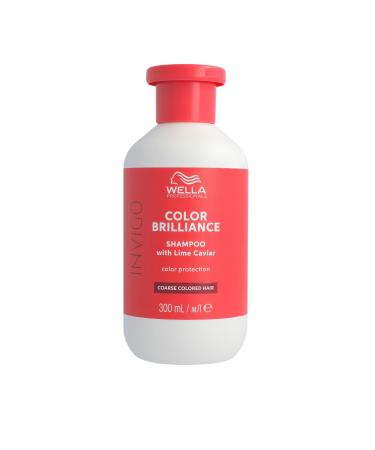 Wella Professionals Invigo Color Brilliance Shampoo Coarse-gloss shampoo for thick colored hair-mild care with vitamin E and low pH-300 ml shampoo 300ml