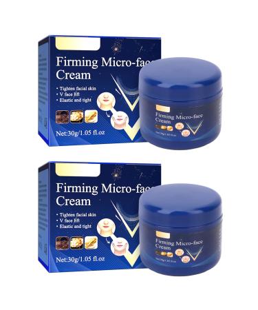 KENANLAN 2 Pcs V Shape Lift Cream Skin Tightening Facial Contour Reshaping Enhance Muscle Masseter Slimming Face Cream 1.1oz