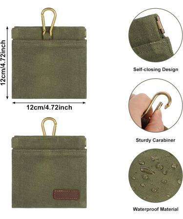 Fanshionide Dog Training Treats Bag - Army Green | Portable Puppy Training Bags with Carabiners for Easy Use - Buy Online on GoSupps.com