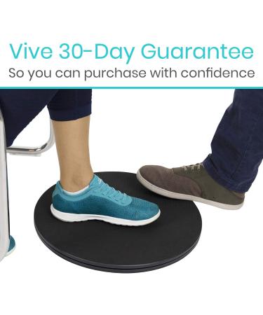 Vive Pivot Disc - 360 Rotation Transfer Board for Elderly & Disabled - Non-Slip 16 Black - Mobility & Standing Aid - Buy Online on GoSupps.com