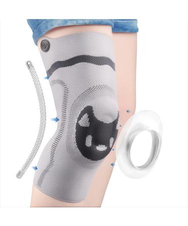 ProWaves Kniebandage Children Knee Orthesis Children for Meniscus Sport Sport Arthrosis Kniebandage Men Women Patella tendon bandage with patella gel pad for children L