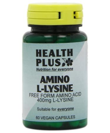 Health Plus Amino L-Lysine HCL 500mg Amino Acid Supplement - 60 Capsules