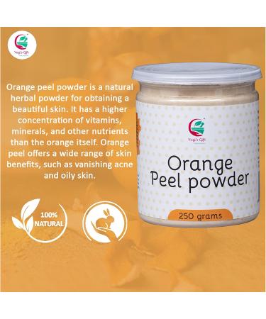 Poudre d' corce d'orange 250g | Acn 100% naturelle | Ingr dient de masque de bricolage efficace | Riche en Vitamine C | aide obtenir une peau clatante |Yogis Gift  - Buy Online on GoSupps.com
