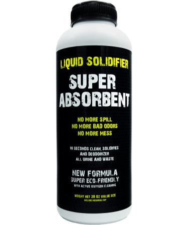 ULTRABSORB Super Absorbent Powder - Multi-Purpose Spill Solidifier & Odor Remover for Urine Vomit Portable Toilets - 28 Oz - Buy Online on GoSupps.com