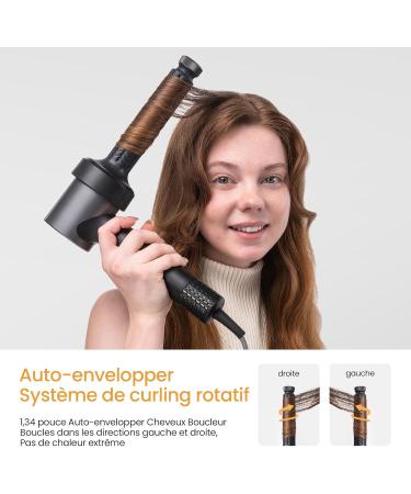 SOOCAS Nova Pro Hair Dryer & 5 in 1 Hair Styler | Hot Air Styler with Auto-Wrap Curling Volumizing Brush Diffuser - 110 000 RPM Ionic Hair Drying System in Black - Buy Online on GoSupps.com