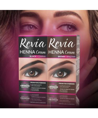 Vollare Eyebrow Tint - Natural Long-Lasting Cream Color - Quick and Easy Application at Home - Skin-Friendly Formula - 15 ml - Shade: Black - Buy Online on GoSupps.com