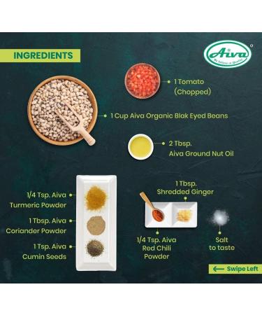 AIVA ORGANIC BLACK EYE BEANS - USDA Certified 4 LB 4 Pound (Pack of 1) - Buy Online on GoSupps.com
