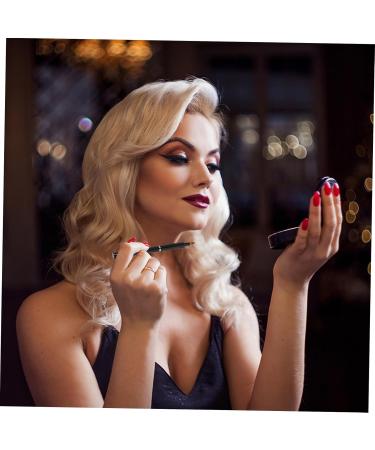 Housoutil round portable women makeup tools make up lip gloss lip gloss brush lipstick applicator wands Tricolor artificial fiber smudge stick applicator lip Concealer lips - Buy Online on GoSupps.com