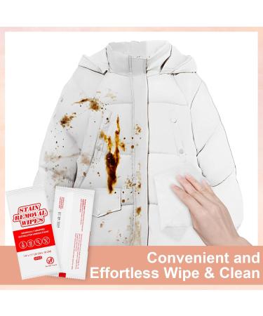 Bulk Stain Remover Wet Wipes - Portable Travel Stain Removal for Clothes Shoes & More | Individual Wrapped Lemon C - Buy Online on GoSupps.com
