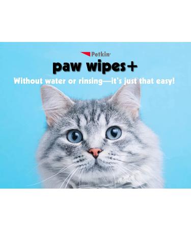 Petkin Paw Wipes Plus 100 Orange Scented Wipes | Enriched with Paw Balm | Absorbent Pet Wipes for Dogs, Cats, Puppies & Kittens | Remove Dirt & Odors | 200 Wipes - Buy Online on GoSupps.com