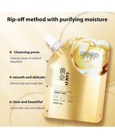  JPSDOWS Golden Snake Mask with Retinol | 100g Peel-Off Mask for Hydration Moisturizing and Cleansing. Absorbs oil detoxifies exfoliates brightens and improves skin radiance. Jpsdows - Buy Online on GoSupps.com