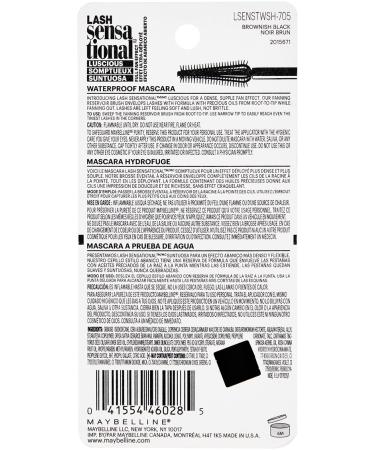 Maybelline Lash Sensational Luscious Waterproof Mascara Brownish Black - 0.3 fl. oz - Buy Online on GoSupps.com